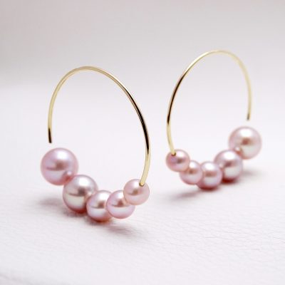 gouden oorbellen met parels