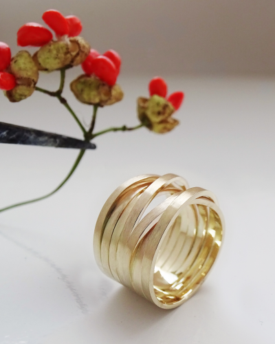 geel gouden ring